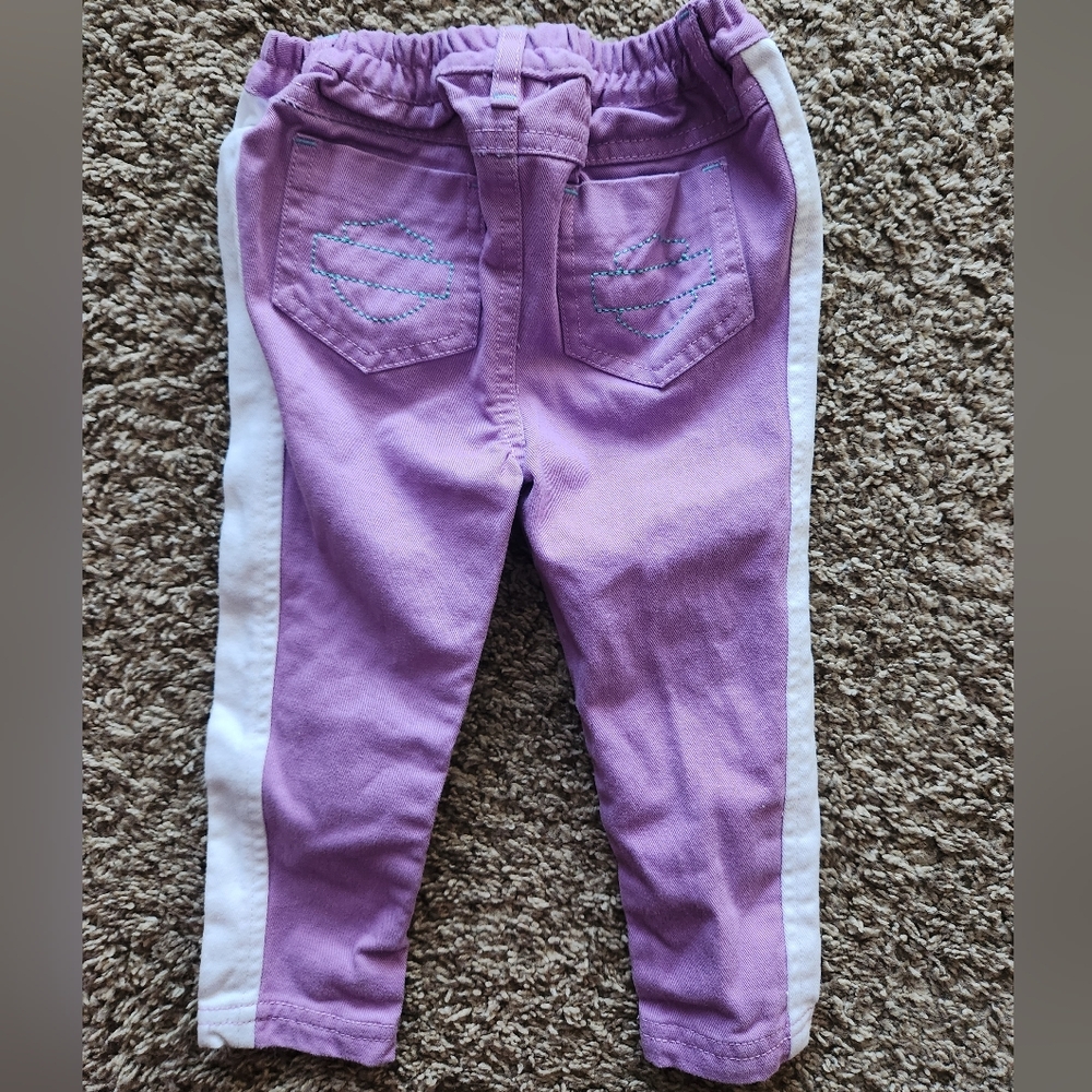Purple Harley Davidson Pants,  Size 12m